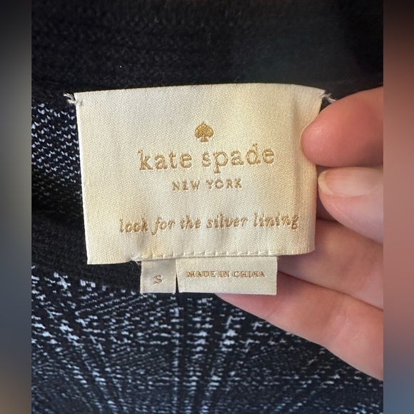 Kate Spade Houndstooth Plaid Sweater Dress Size Small - Picture 10 of 12